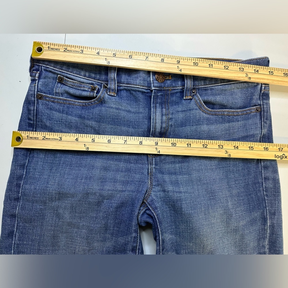 J Crew Size 28 Women's Skinny Stretch Mid Rise Denim Blue Jeans Style 02643 - Picture 9 of 11